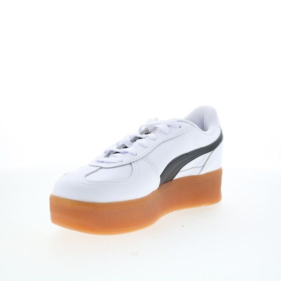 Puma Womens Palermo Elevata Leather White Shoes (NWT) - Picture 4 of 7